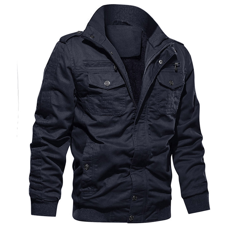 Muncitori din Jacket personalizat Plus Size Bomber Fleece Haină de iarnă Încălzire Îmbătrânare groasă